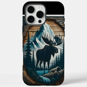 Moose In The Mountains iPhone 16 Pro Max Case