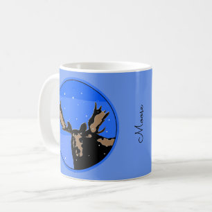 Moose in Winter - Original Wildlife Art Coffee Mug