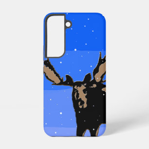 Moose in Winter  - Original Wildlife Art Samsung Galaxy Case