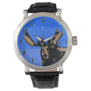 Moose in Winter  - Original Wildlife Art Watch
