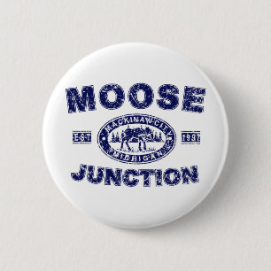 Moose-Junction-Distressed-[ 6 Cm Round Badge