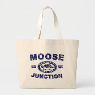 Moose-Junction-Distressed-[ Large Tote Bag