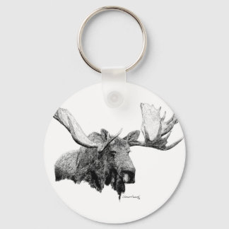 Moose Key Ring