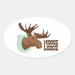 Moose Lodge Oval Sticker