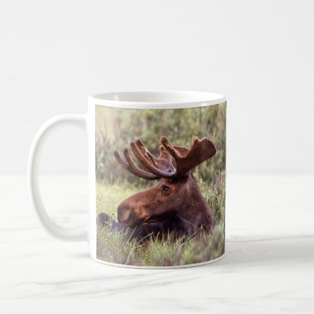 Moose Lounging Mug (Left)
