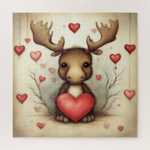 Moose Love 1 Jigsaw Puzzle