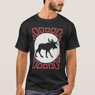 Moose Lover Vintage Retro Style Animal T-Shirt