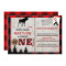 Moose Lumberjack Birthday Invitation Postcard