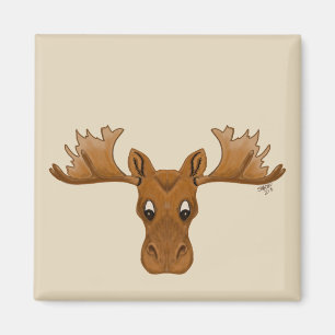 Moose magnet, add your own saying magnet