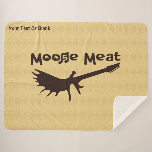 Moose Meat Rock Band Fleece Blanket (Front (Horizontal))