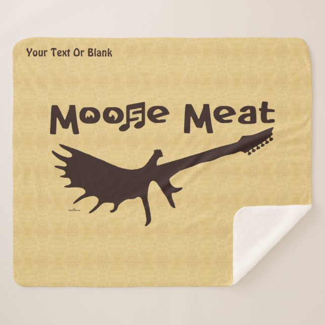 Moose Meat Rock Band Fleece Blanket (Front (Horizontal))