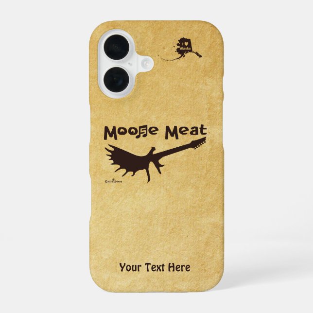 Moose Meat Rock Band iPhone 16 Case (Back)