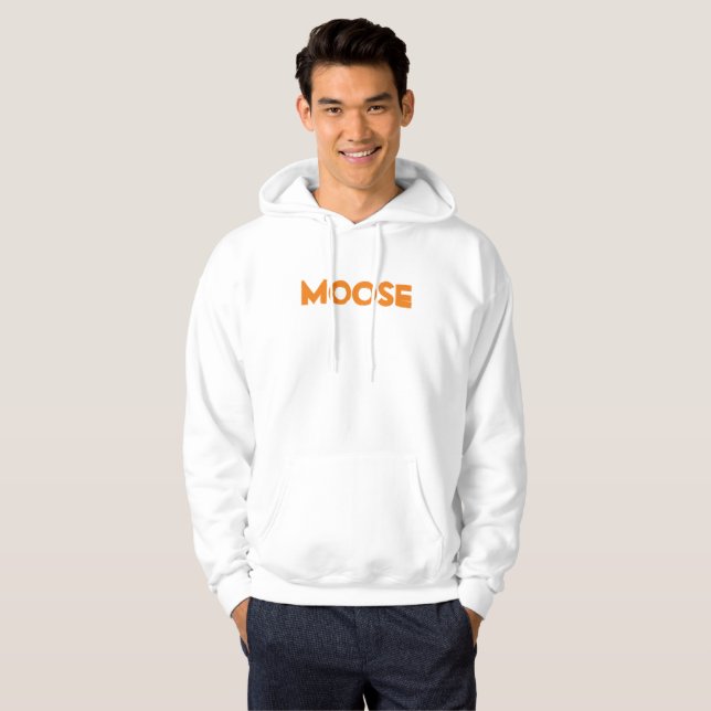 Moose Men's Basic Hooded Sweatshirt (Front Full)