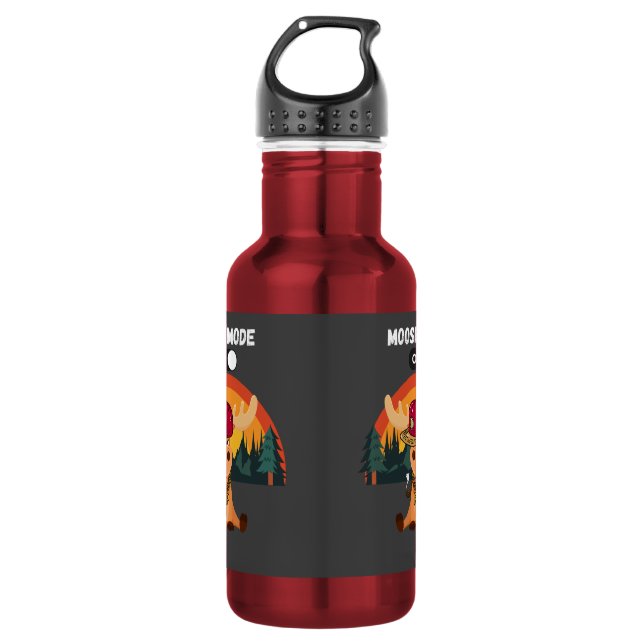 Moose Mode On 532 Ml Water Bottle (Front)