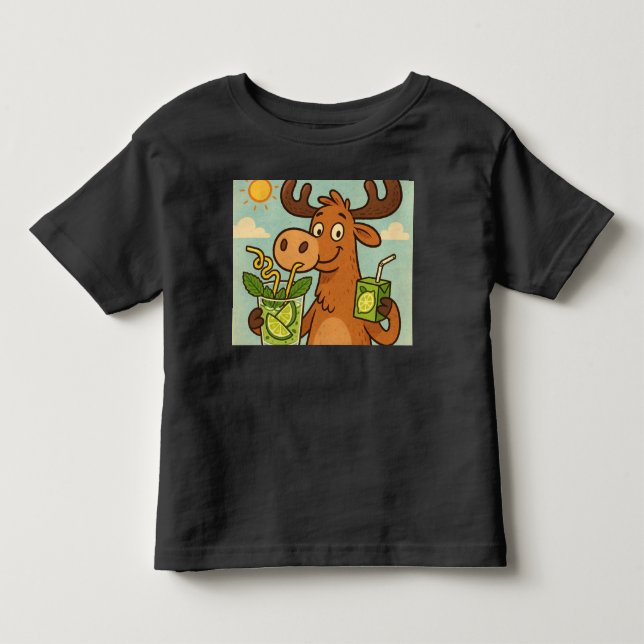 Moose Mojito – Tropical Pretend Play Tee (Front)