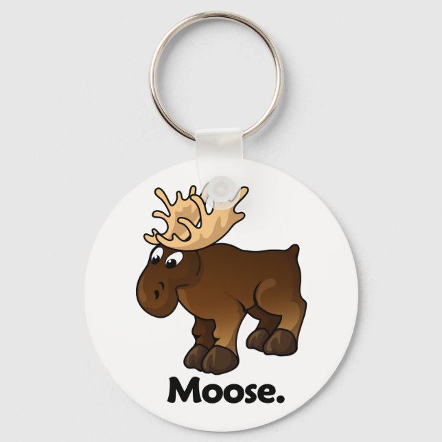 Moose Moose. Key Ring (Front)