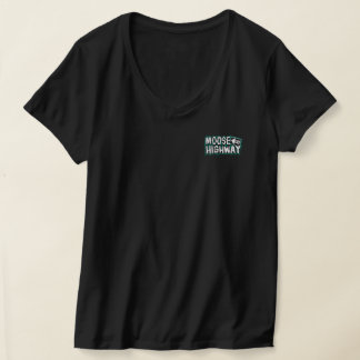 Moose on a Highway Women's Shirt (Black)