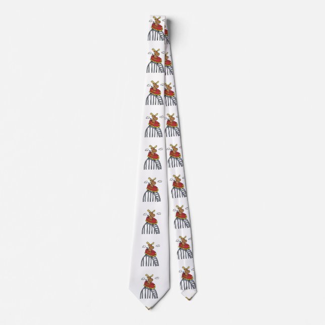 Moose on Roller Coaster | choose background color Tie (Front)