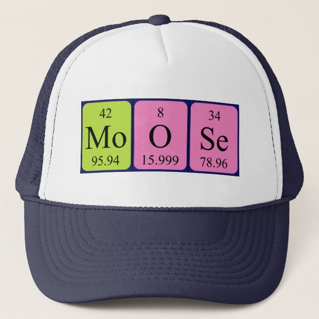 Moose periodic table name hat (Front)
