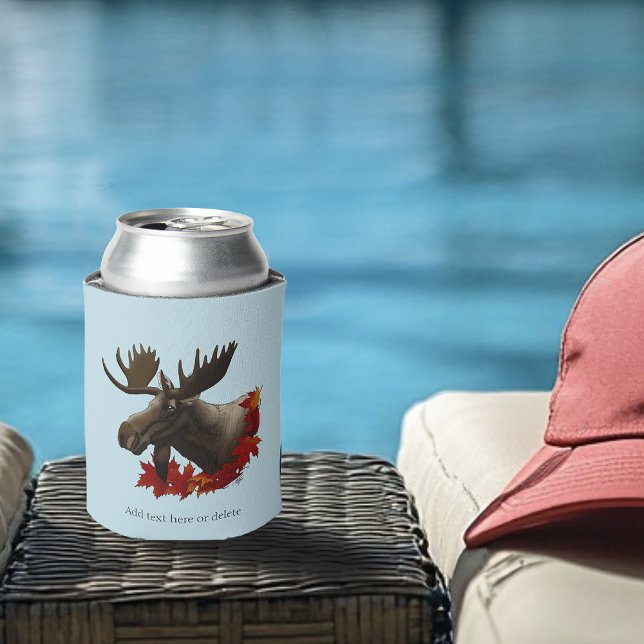 Moose Red Maple Leaves Can Cooler (Creator Uploaded)