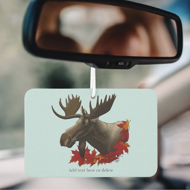 Moose Red Maple Leaves  Car Air Freshener (Creator Uploaded)