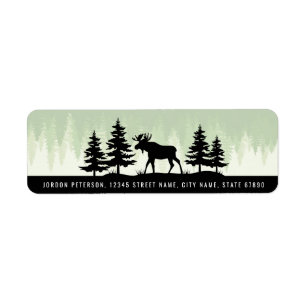 Moose Return Address Labels