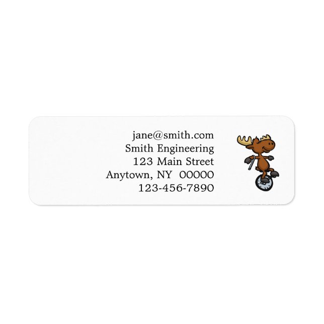 Moose riding unicycle | choose background colour (Front)