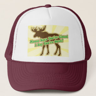 Moose Says You Are Closed! Trucker Hat