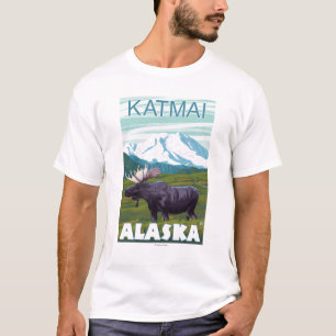 Moose Scene - Katmai, Alaska T-Shirt