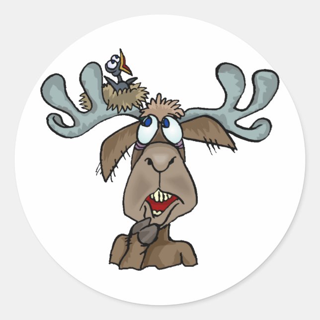 Moose Shirts and Gifts 65 Classic Round Sticker (Front)
