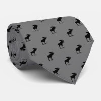 Moose Silhouette Grey and Black Neutral Colours