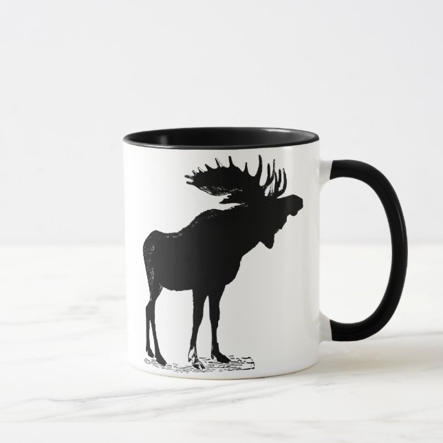 Moose Silhouette Mug (Right)