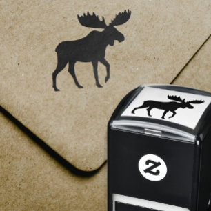Moose Silhouette Self-inking Stamp