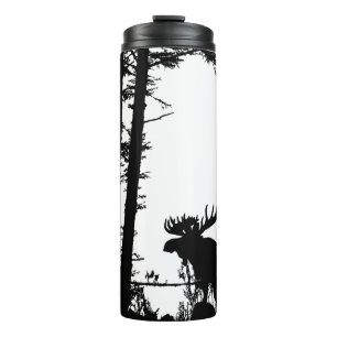Moose Silhouette Thermal Tumbler