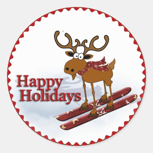 Moose Ski Sticker (Front)