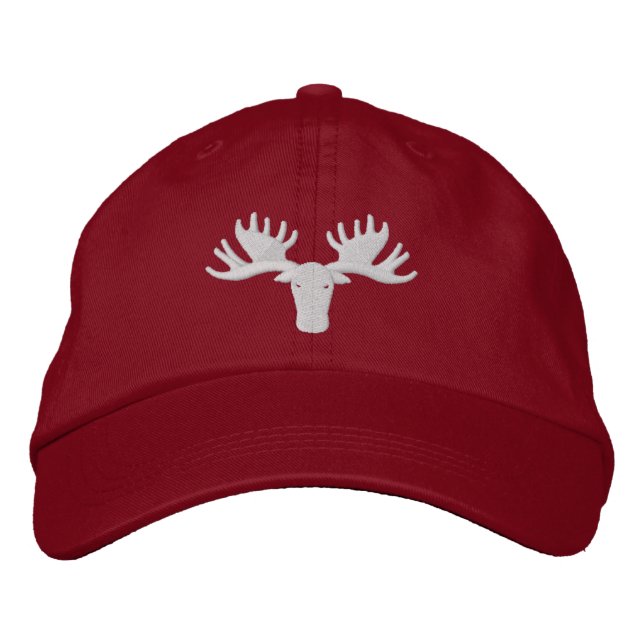 Moose Softball 2014 Adjustable Hat - Bright Red (Front)