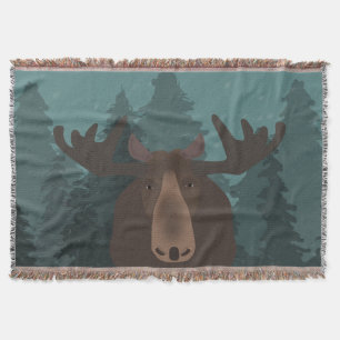 Moose Throw Blanket