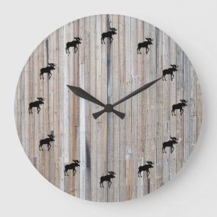Moose Time Barn Wood Clock Design