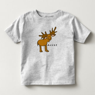 Moose Toddler T-Shirt or Top (with base)