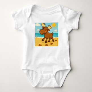 Moose Tracks in the Sand–Heartfelt Beach Tee Kids