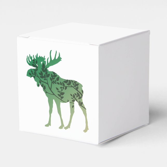 Moose Tree Favour Box (Front Side)