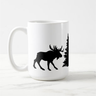 Moose & Tree Silhouette Coffee Mug