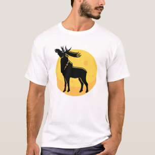 Moose Under the Moon T-Shirt