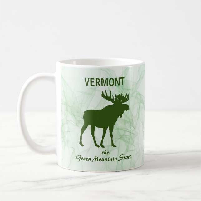 Moose, Vermont the Green Mountain State Coffee Mug (Left)