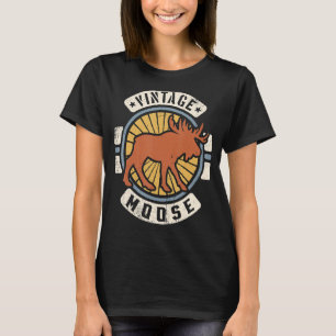 Moose Vintage Classic Retro 60s 70s Animal T-Shirt
