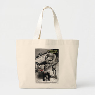 Moose vs. Zombie Large Tote Bag