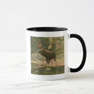 Moose Walking in Water Mug