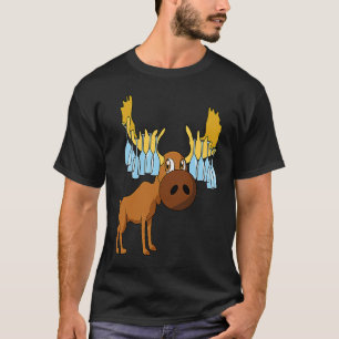 Moose Wine Glass Rack for Nature Loving Moms T-Shirt