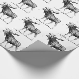 Moose Wrapping Paper