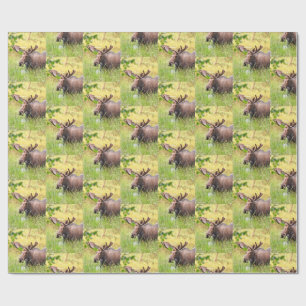 moose wrapping paper